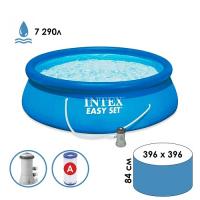 Бассейн надув.Easy Set 396х84см 7290л,насос с фильтр.2006л/ч 28142