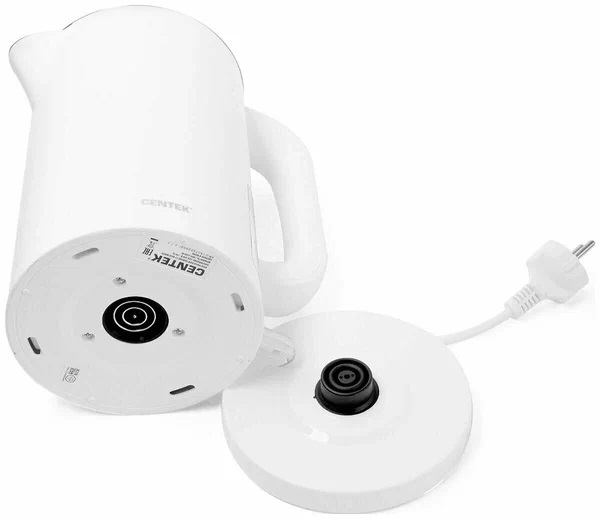 4. Чайник Centek CT-0020 металл 1.7л, 2200W, бесшовная колба, двойные стенки