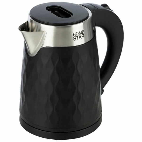 1. Чайник HOMESTAR HS-1021 1,7 л, 1,5кВт, черный, двойной корпус