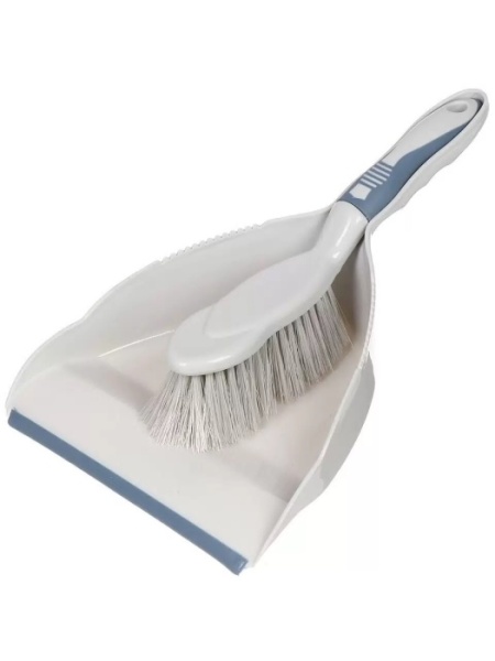 Набор для уборки совок для мусора, щетка, серый, Марья Искусница, HD5005-tif-17-4021 TPX