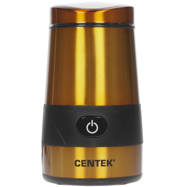 1. Кофемолка Centek CT-1355 (ЗОЛОТО) 250Вт, 70г, лаковое покрытие