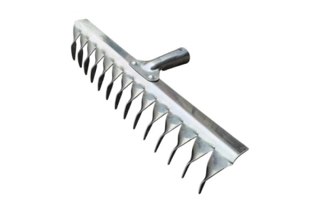Грабли клепаные 14-Зубые витые, нерж.