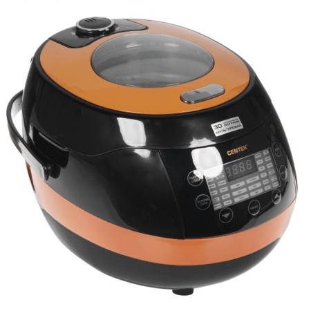1. Мультиварка Centek CT-1471 (чёрный) 900Вт, 5.0л, 30 программ, мультиповар, отсрочка старта, LED-дисп