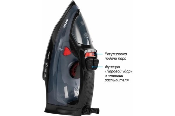 2. Утюг BBK ISE-2202 темн.серый