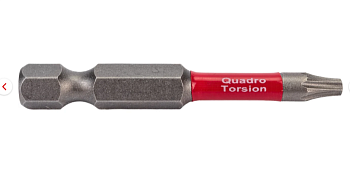 Бита Torx1/4 20-50мм Quadro Torsion