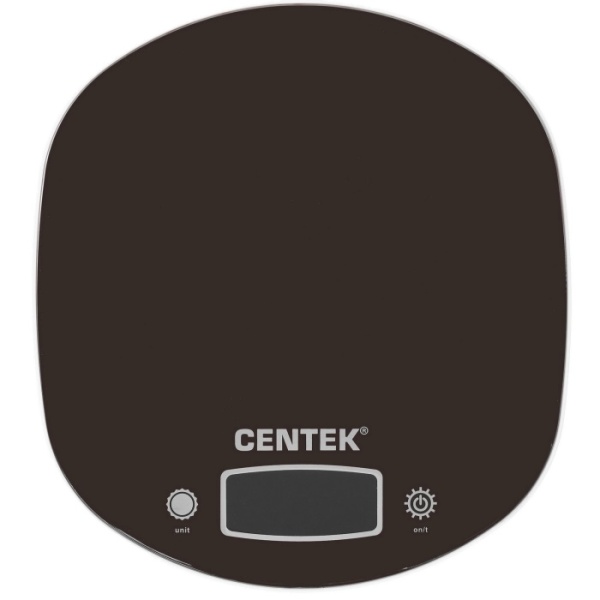 1. Весы кухонные Centek CT-2456 (шоколад) электр., max 7кг(!!!), шаг 1г, большая съемная чаша, дисплей