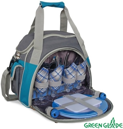 1. Набор для пикника Green Glade Т3207 10л  30 предметов