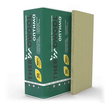 Утеплитель ИЗОМИН TermoWool Оптима (1200*600*50мм)50кг/м3, 0,288м3; 5,76м2