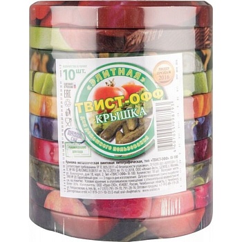 Крышка металл, винтовая, твист-офф, цена за одну крышку, Элитная 111-100