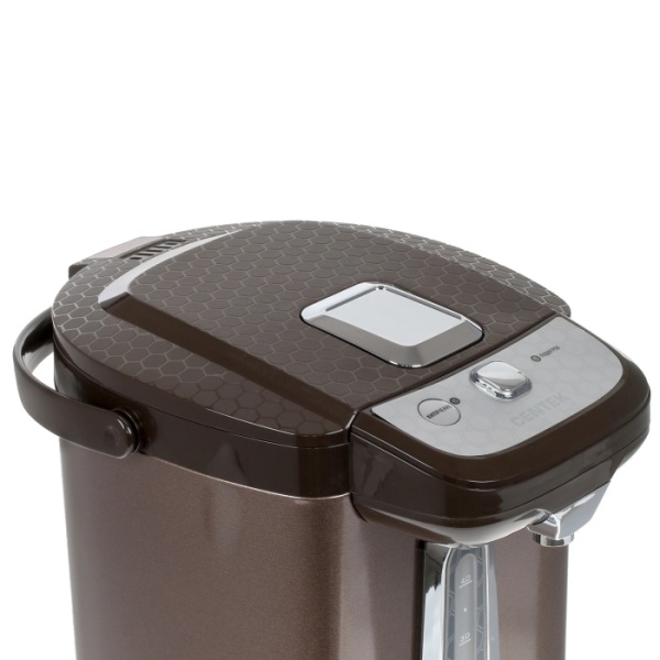 4. Термопот Centek CT-0094 (Шоколадный)  4л, 750Вт, 2 способа подачи