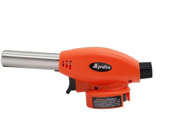 1. Горелка газовая портативная Profire PF-510A, с пьезоподжигом