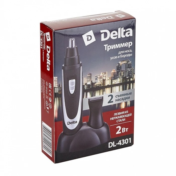 3. Триммер для носа, усов и бороды DELTA DL-4301