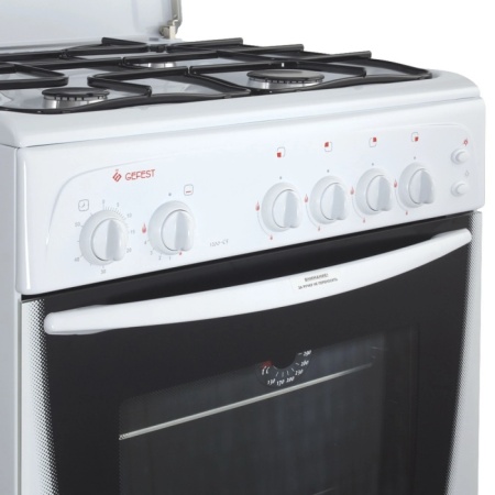 3. Газ.плита GEFEST-1200C5 4к.60х60,65л,крыш,розжиг,тайм,свет