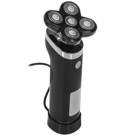 2. Бритва Centek CT-2151 (черн) ротор 4D, ВЛАЖНОЕ БРИТЬЁ, 5 плав.голов, USB, зарядка 1 час, LiIon800мAч