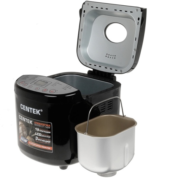 3. Хлебопечка Centek-1406 900г. 650Вт 19 программ