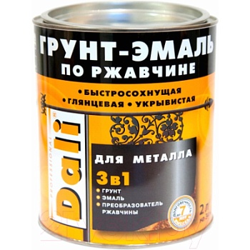 Грунт- эмаль по ржавчине 2л белая (Ral 9010) РОГНЕДА