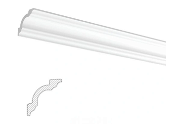 Плинтус потолочный NMC LX-110R 80*80мм 2,0м 