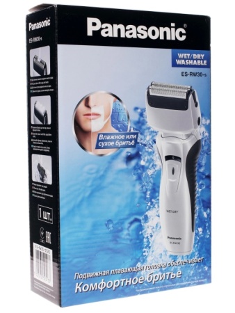 3. Бритва Panasonic ES-RW 30-S520 2 бритвенные головки,влажное бритье