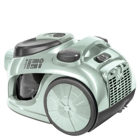 1. Пылесос EUROSTEK EVC-3011 мятный 2,5кВт-400Вт,2,5л