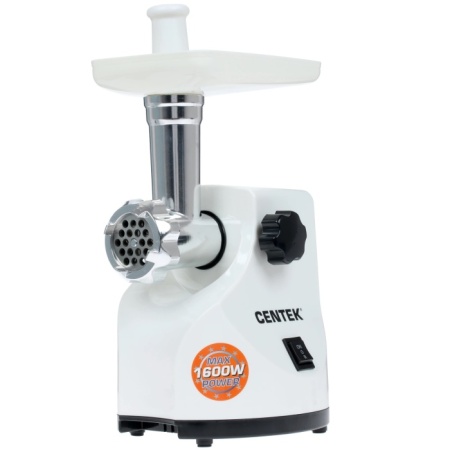 1. Мясорубка Centek CT-1611 JUICER 1600Вт, СОКОВЫЖИМАЛКА, реверс, 2 стальных диска, стальной нож и узлы