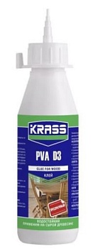 Клей ПВА D3 KRASS 0,5л для древесины водостойкий