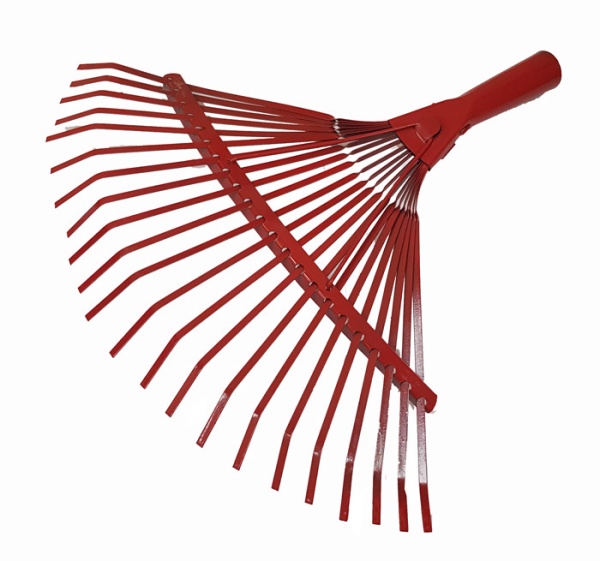 Грабли веерные пластинчатые 22 зуб. порошк.окрас