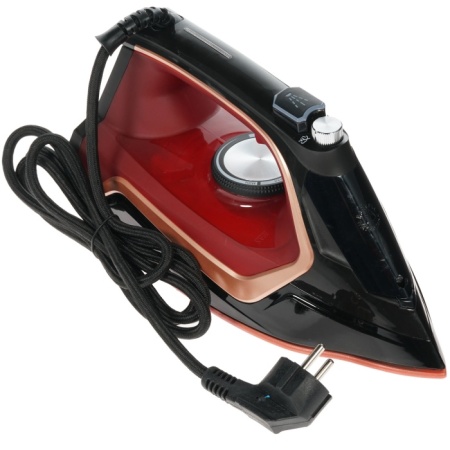 1. Утюг Centek CT-2313 RED 2600Вт керамическая подошва, 350мл, паровой удар, самоочистка, капля-стоп