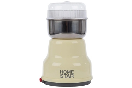1. Кофемолка HOMESTAR HS-2001 150Вт, 50гр,бежевая