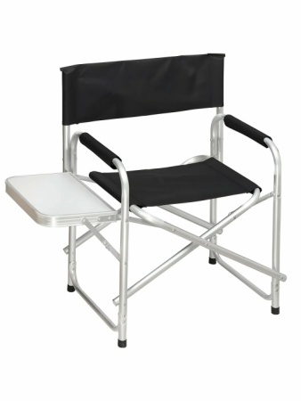 1. Кресло складное 48х57х80 см, черное, ткань, со столиком, 100 кг, YTDC006