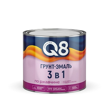 ГРУНТ- ЭМАЛЬ ПО РЖАВЧИНЕ "FORMULA Q8"  СИНЯЯ  1,8 КГ (6)