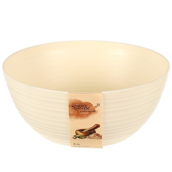 Салатник пластик, круглый, 4.1 л, Cardamom, Sugar&Spice, SE400210, в ассортименте
