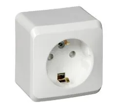 Розетка 1-м ОП ЭТЮД с.з 16А с защ.шторк. "Schneider Electric"