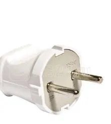 Вилка электрич. без заземлен. бел. 6А 250В UNIVersal А113