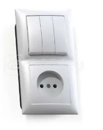 Блок СП (3-кл. выкл. +розетка)